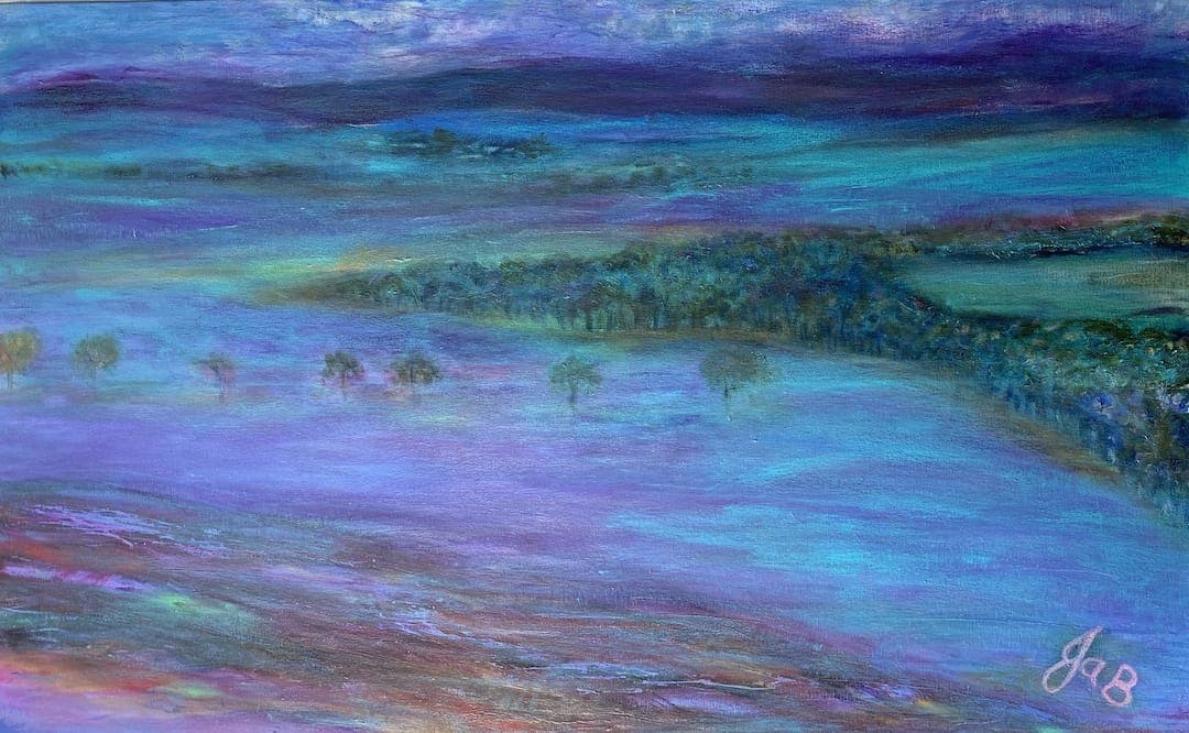 Lilacs of Bathurst, Oil on canvas